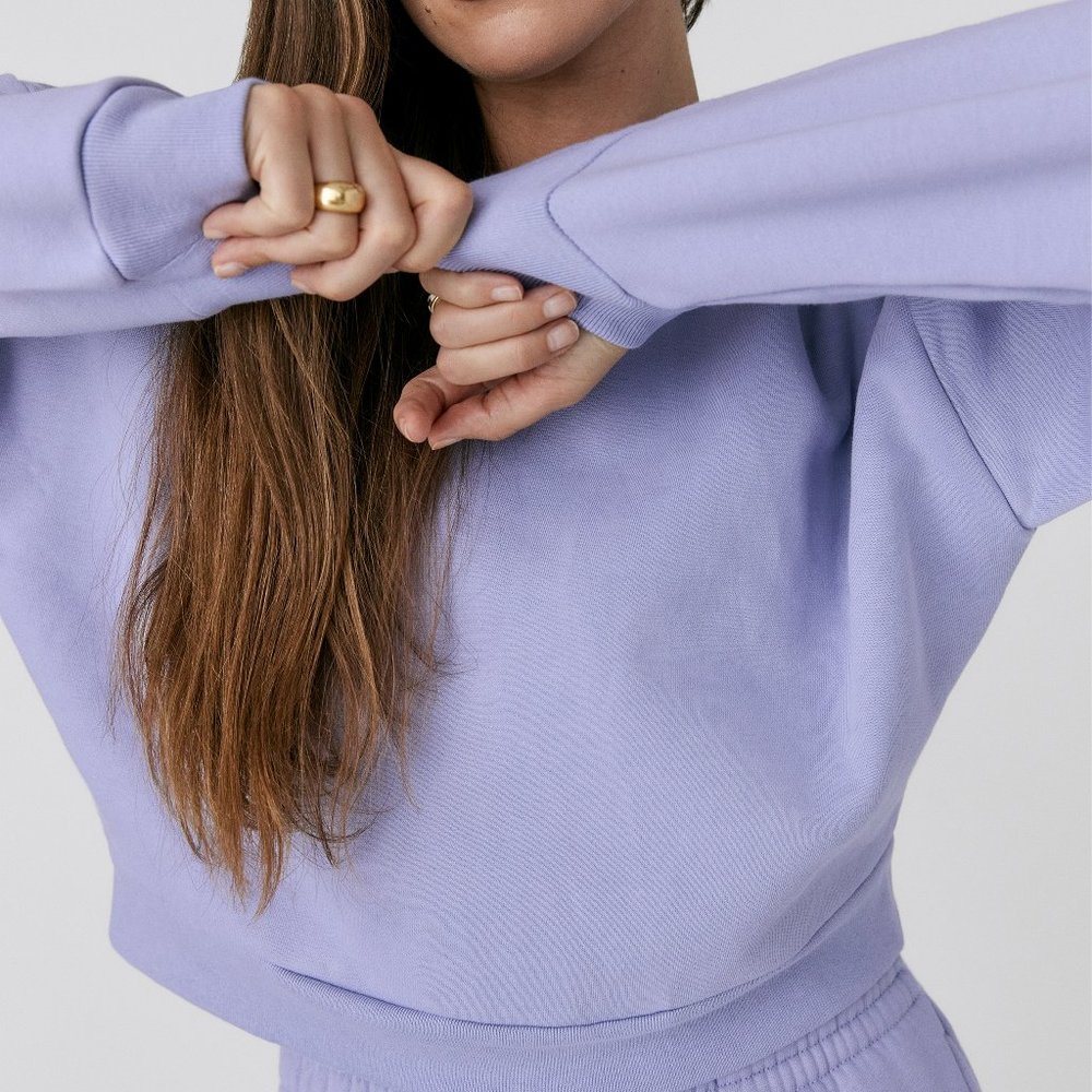 Reformation Hunter Classic Sweatshirt - Lavender
